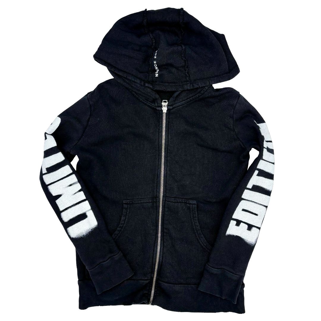 Nununu black Limited Edition zip up, 8-9 years