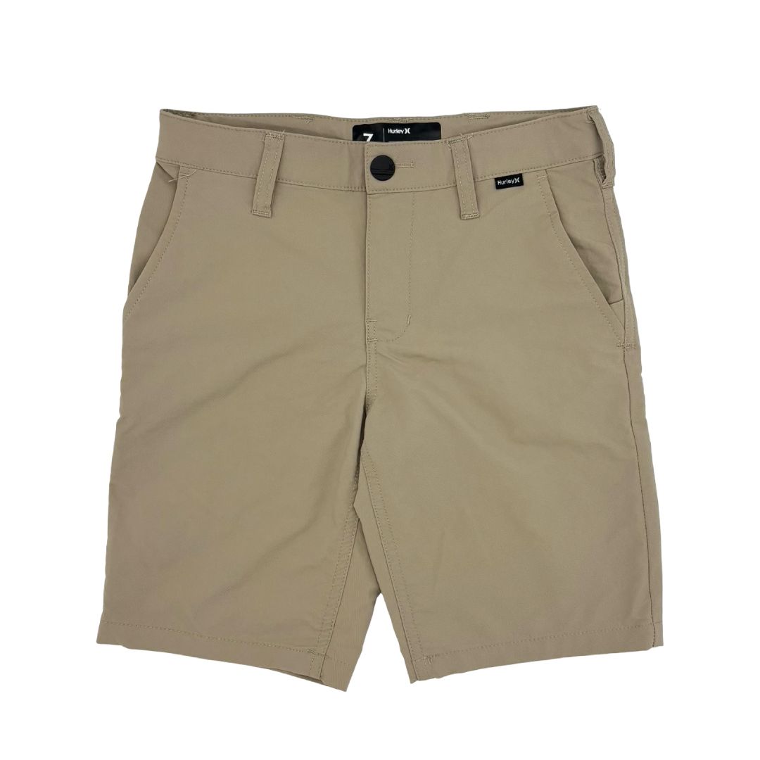 Hurley x Nike tan dri-fit golf shorts, 7 years