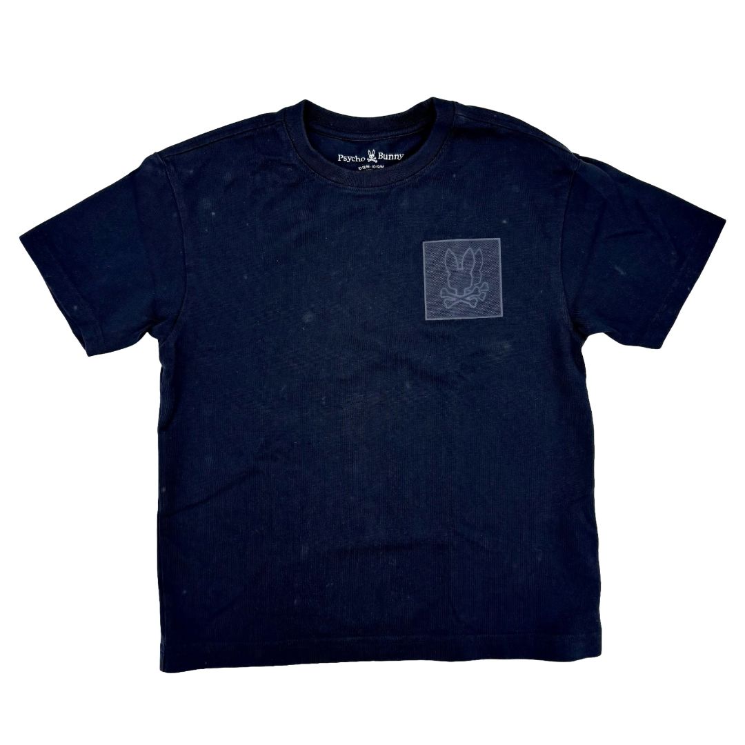 Pyscho Bunny black tshirt, 10-12 years