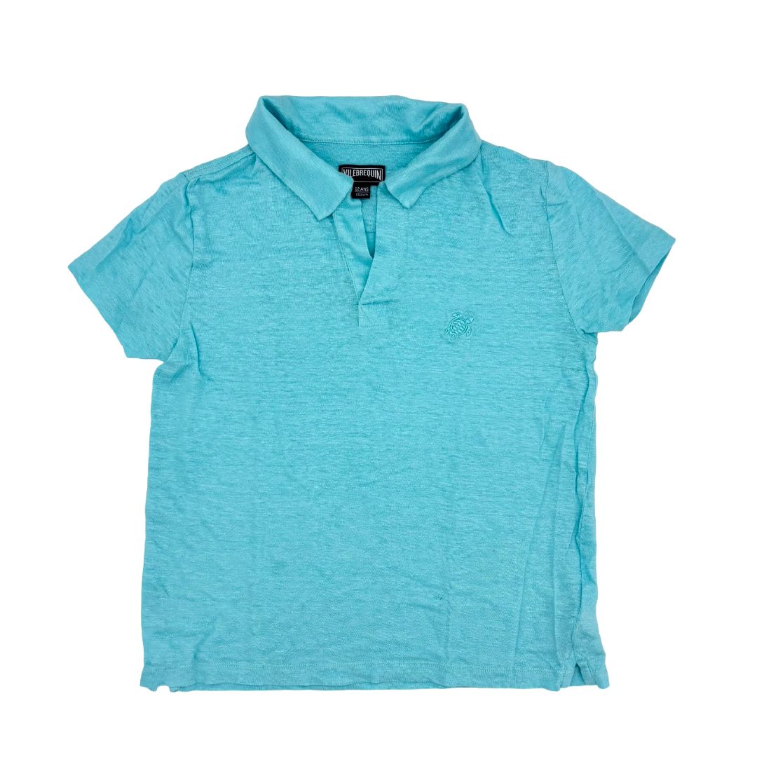 Vilebrequin turquoise collared tshirt, 12 years