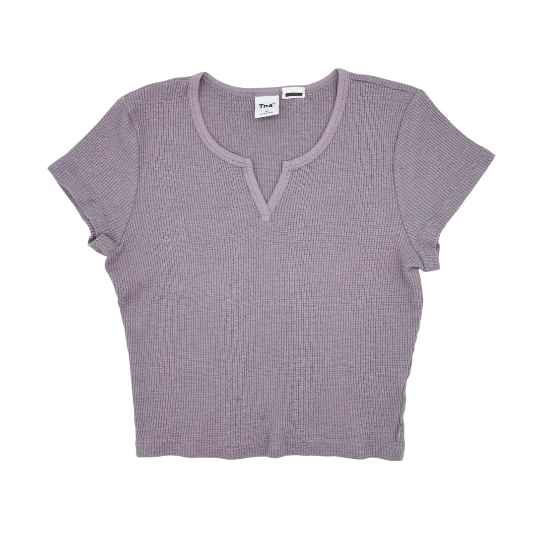 Tna lavender waffle tshirt, medium