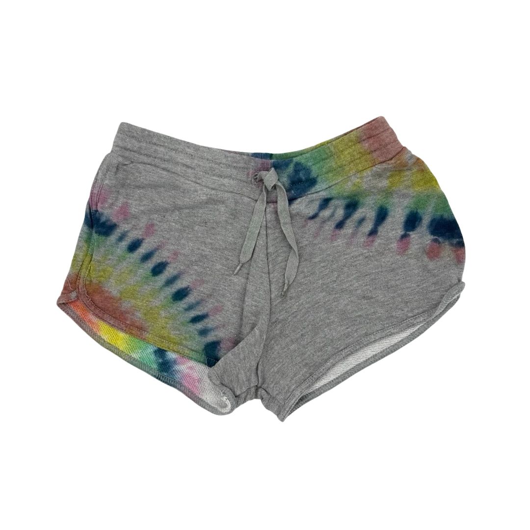 Flowers By Zoe grey tie dye shorts, medium