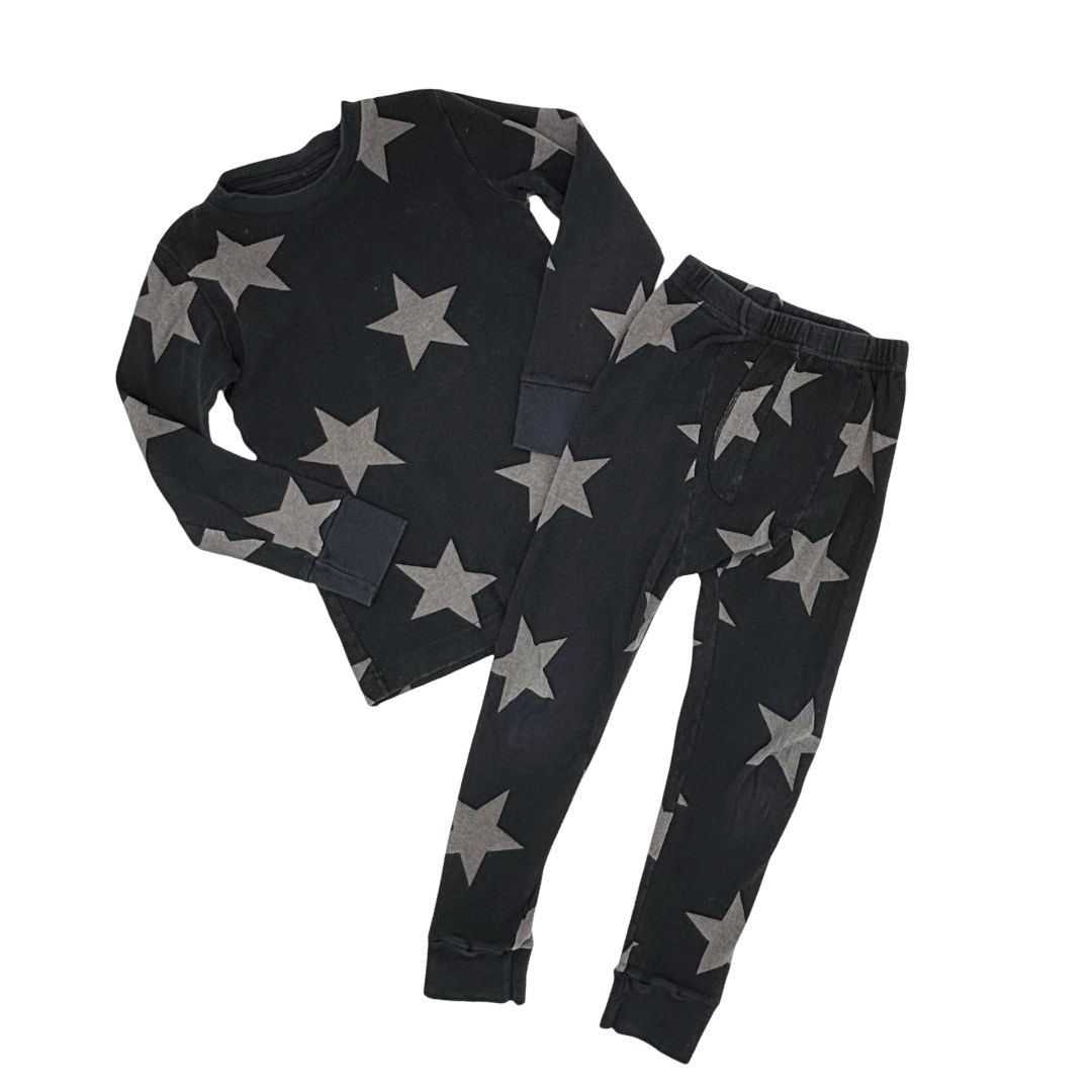 Nununu black w/star pajama's, 4-5 years