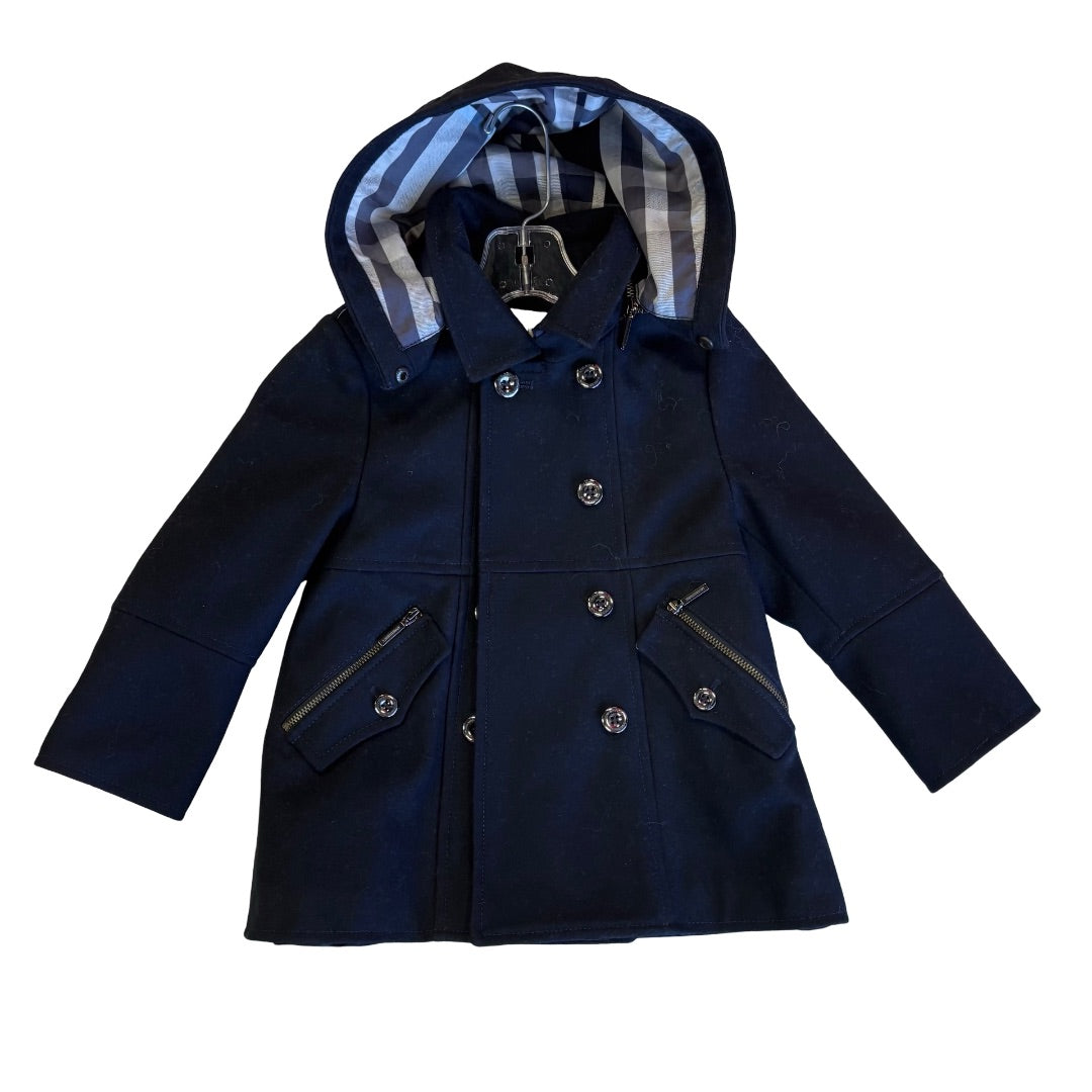 Burberry Navy pea coat jacket, 3 Years