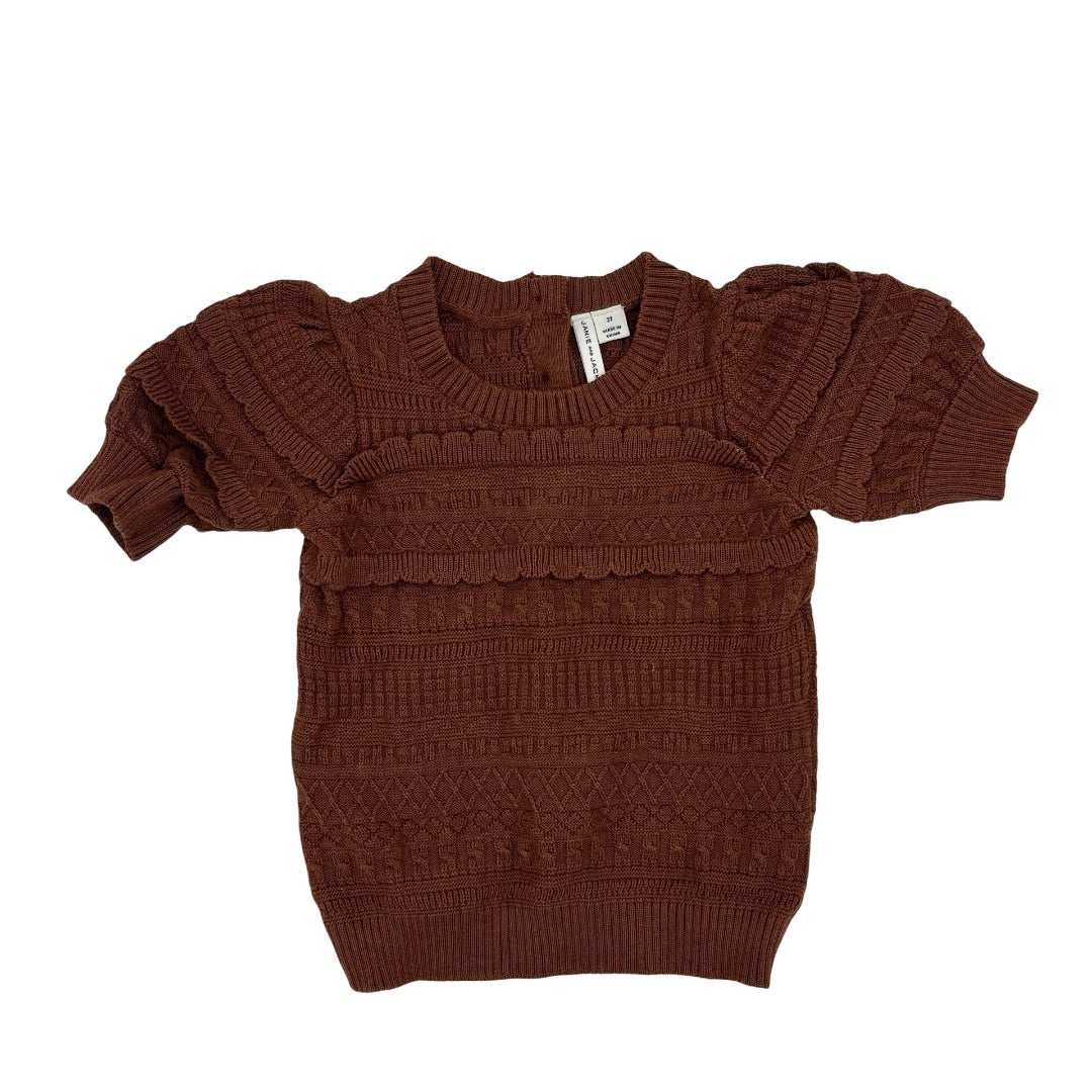 Janie and Jack Brown sweater, 2 Years