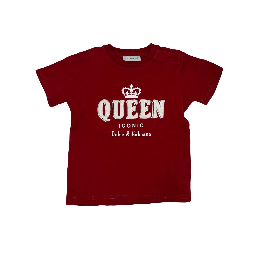 Dolce & Gabbana Red tshirt, 9-12 Months