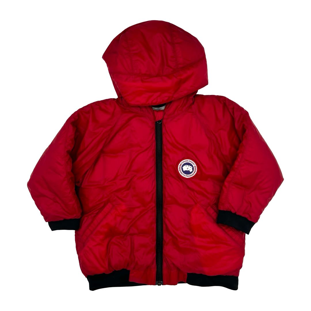 Canada Goose red jacket, 4 years