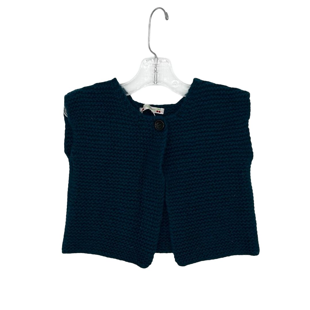 Bonpoint turquoise sweater vest, 3 years
