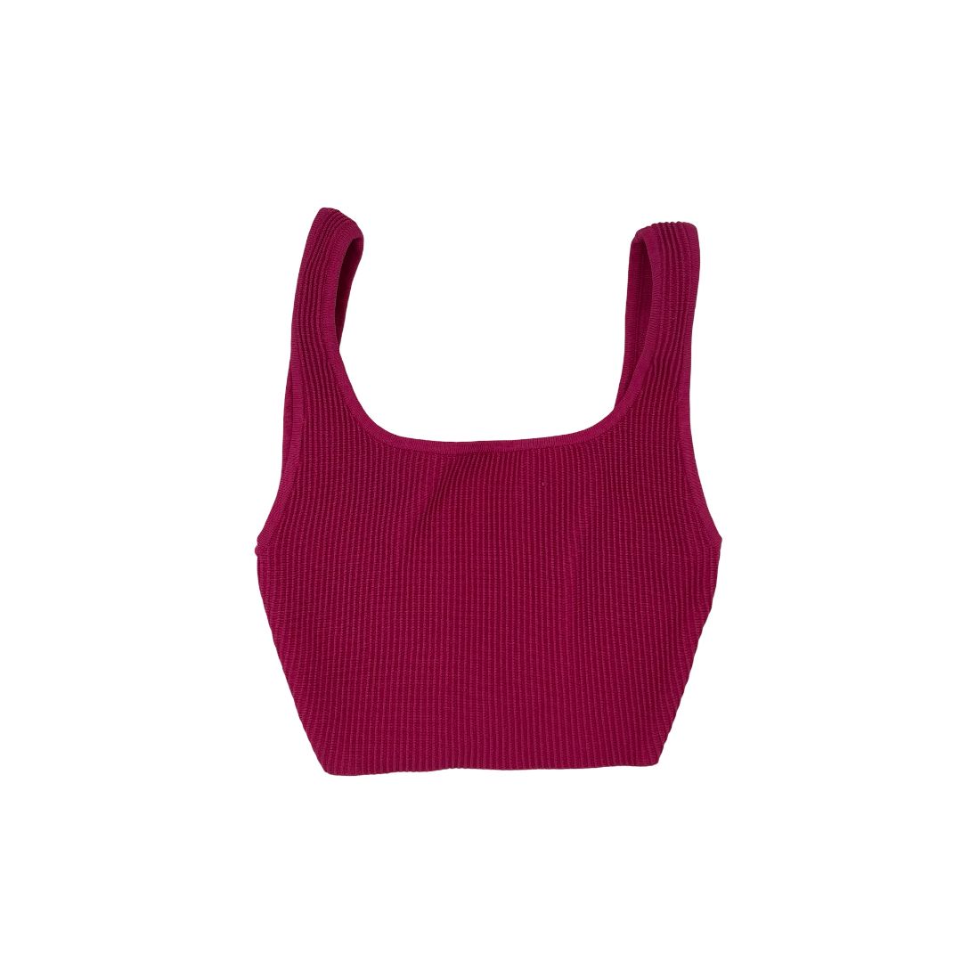 Babaton cropped ribbed tank, 2xs