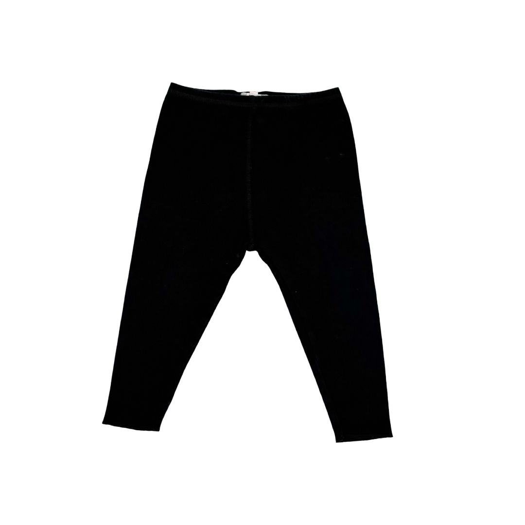 Bonpoint black leggings, 2 years