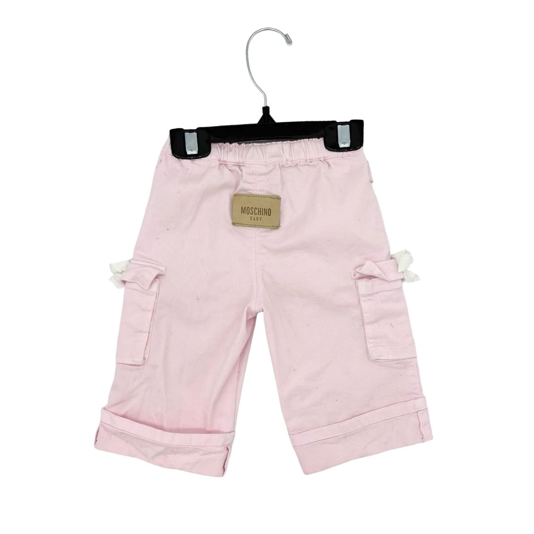 Moschino pink cargo pants, 12 month