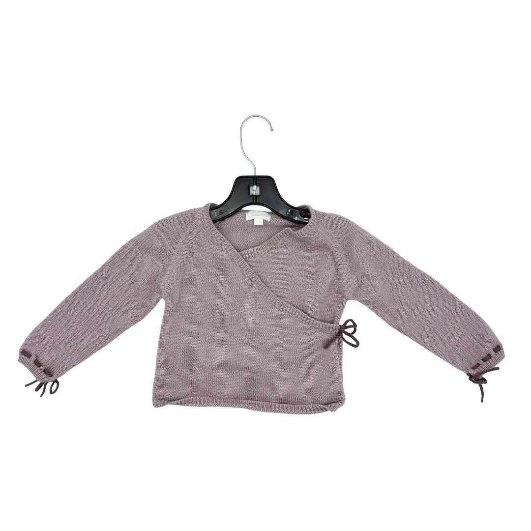 Jacadi purple kimono sweater, 18 months