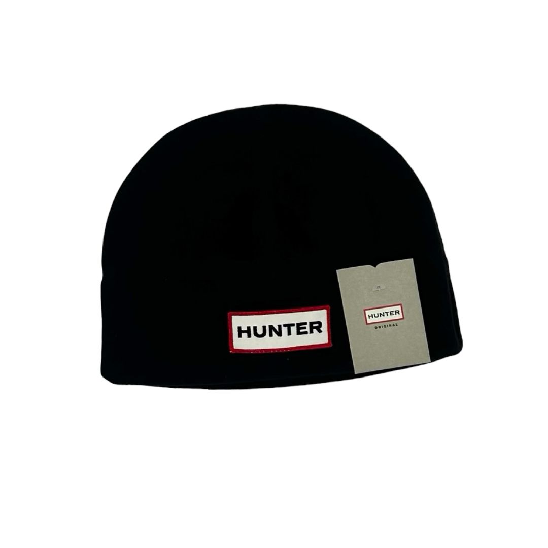 Hunter new with tags black fleece hat, small