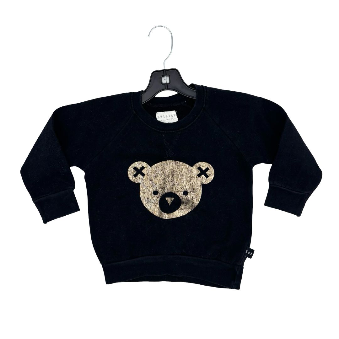 Hux black w/gold bear sweatshirt, 3 years