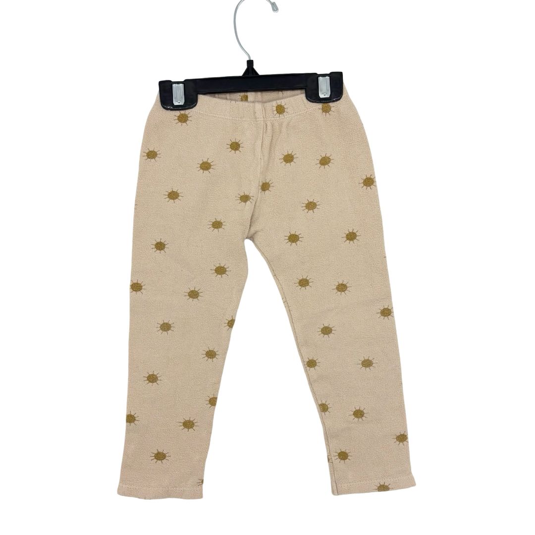 Rylee + Cru pink w/gold sun leggings, 2-3 years