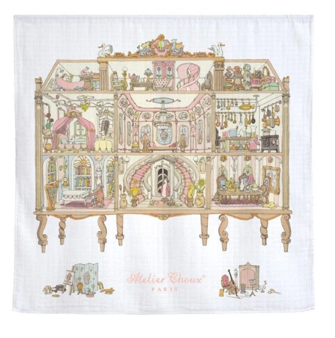 Atelier Choux Paris Dollhouse swaddle blanket, one size