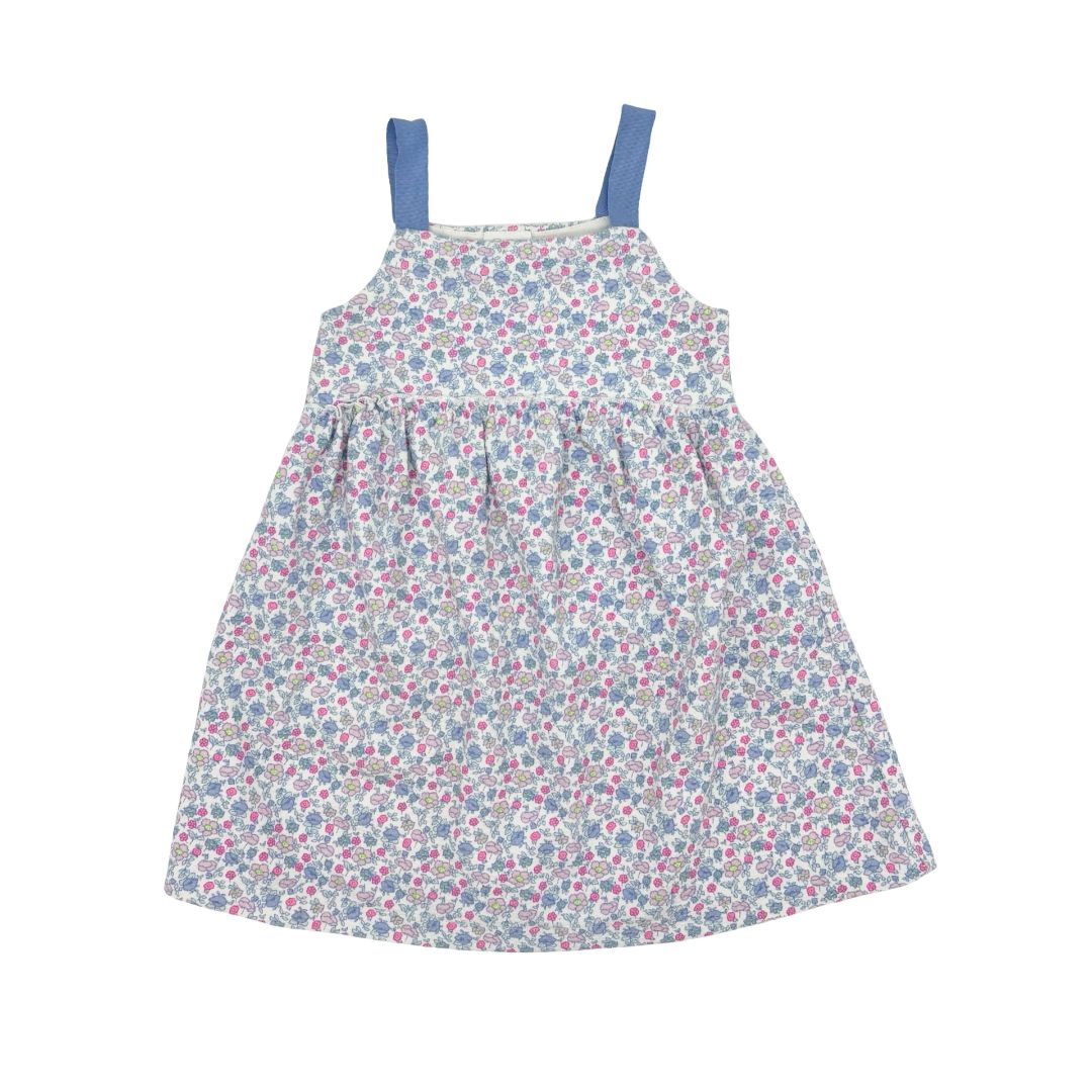 Zara floral dress w/ribbon straps, 2-3 years