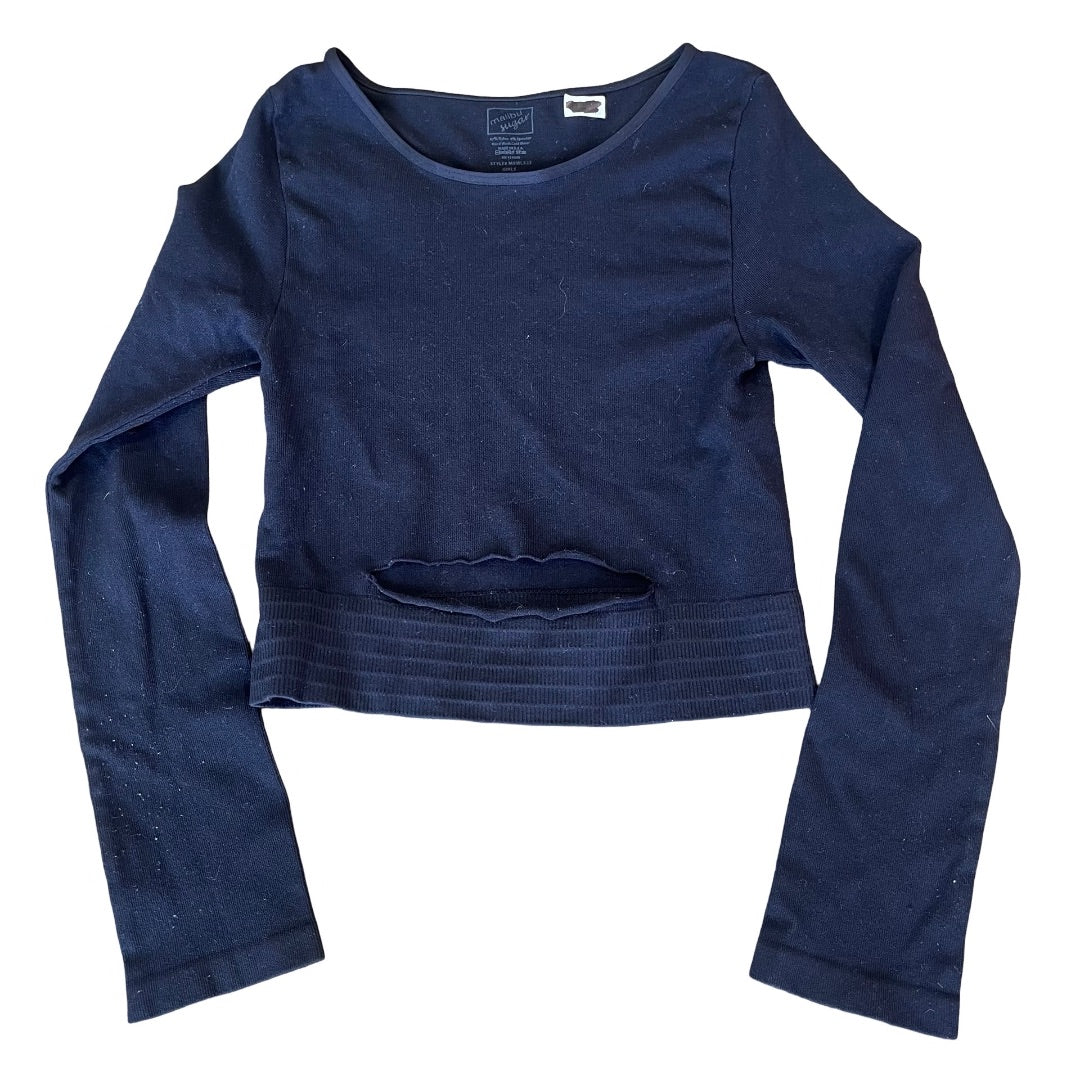 Malibu Sugar Black long sleeve w/cutouts, One size