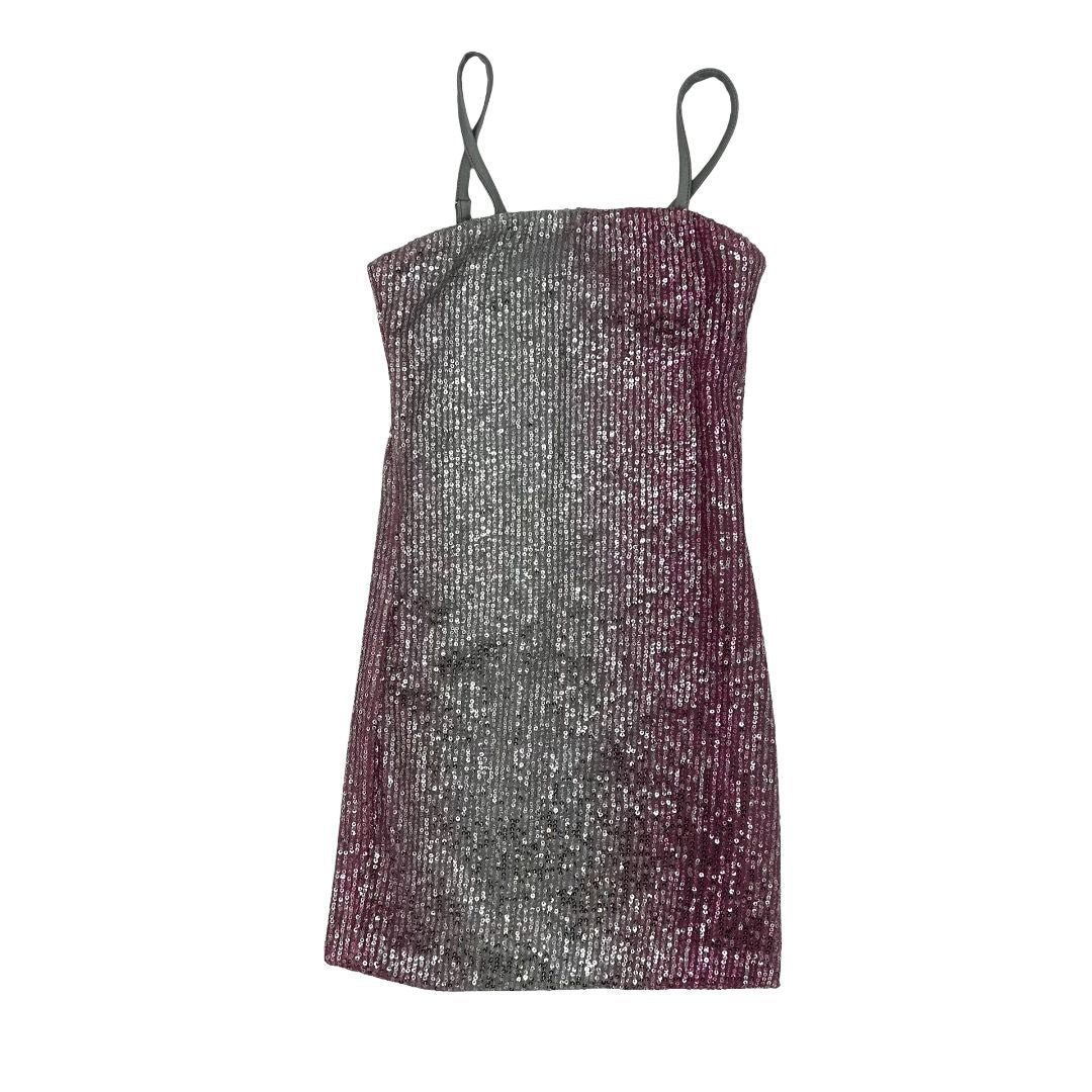 Flowers By Zoe black/silver sequin dress, medium