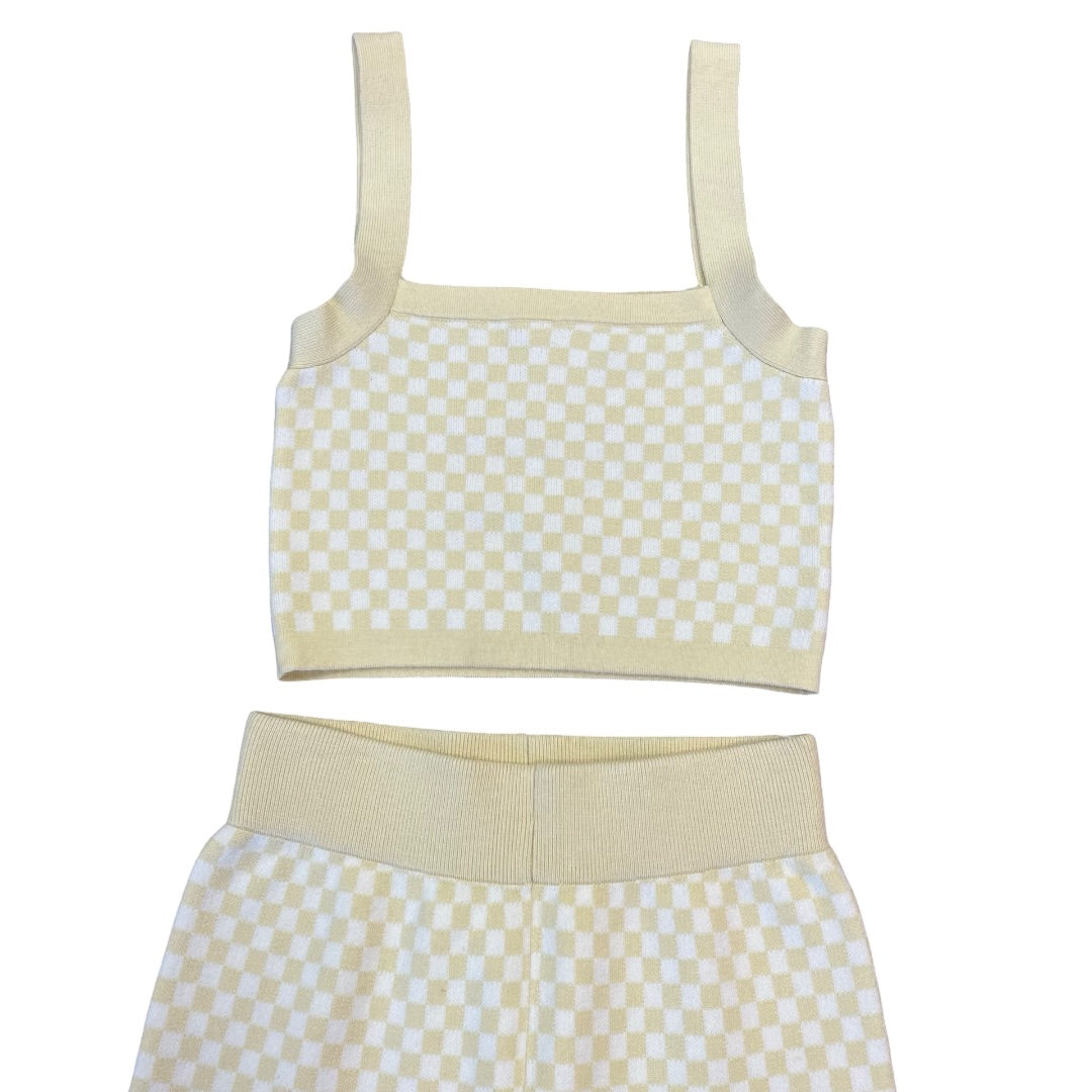 Rylee + Cru Crop tank/pant set, Youth XS