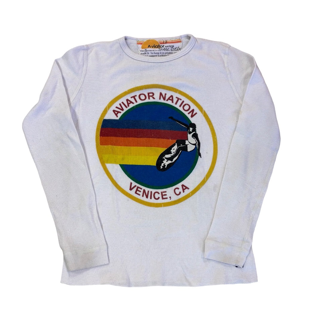 Aviator Nation waffle long sleeve, 12 years