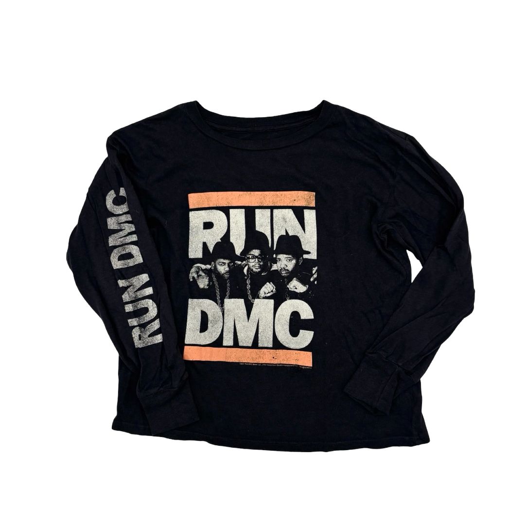 Rowdy Sprouts black Run DMC long sleeve, 4 years