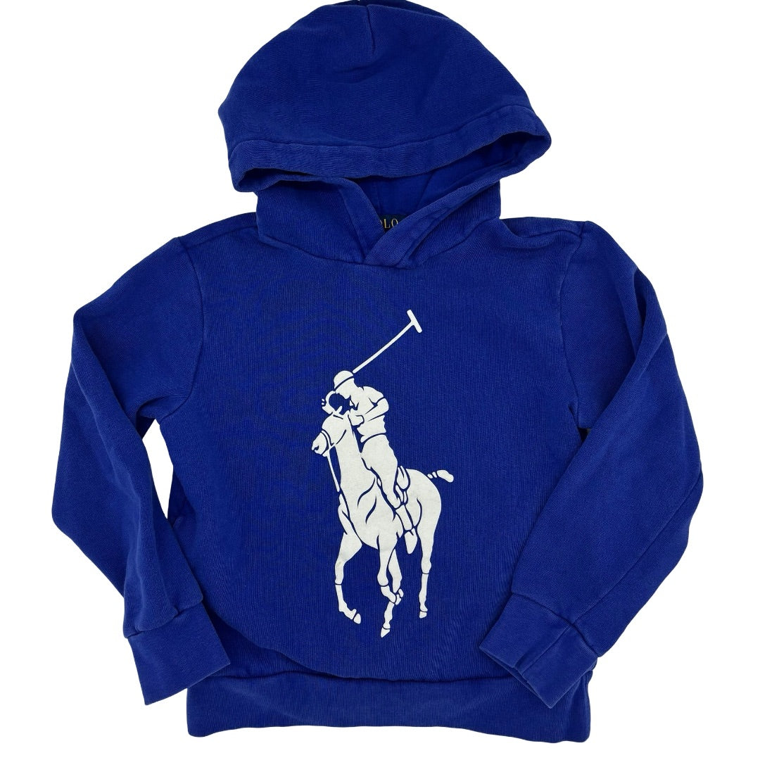 Ralph Lauren Blue polo player sweatshirt, 8 years