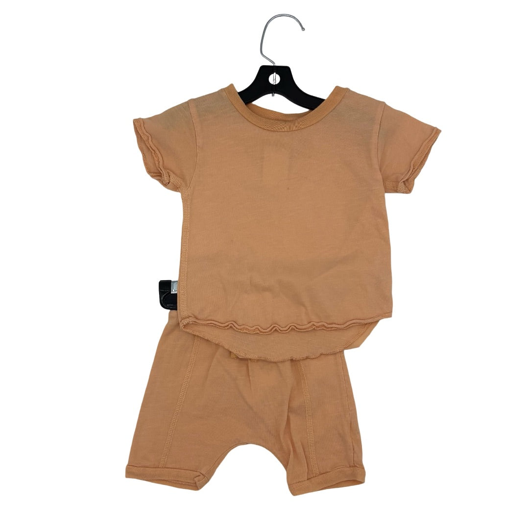 Nico Nico Orange tshirt/short set, 3-6 months