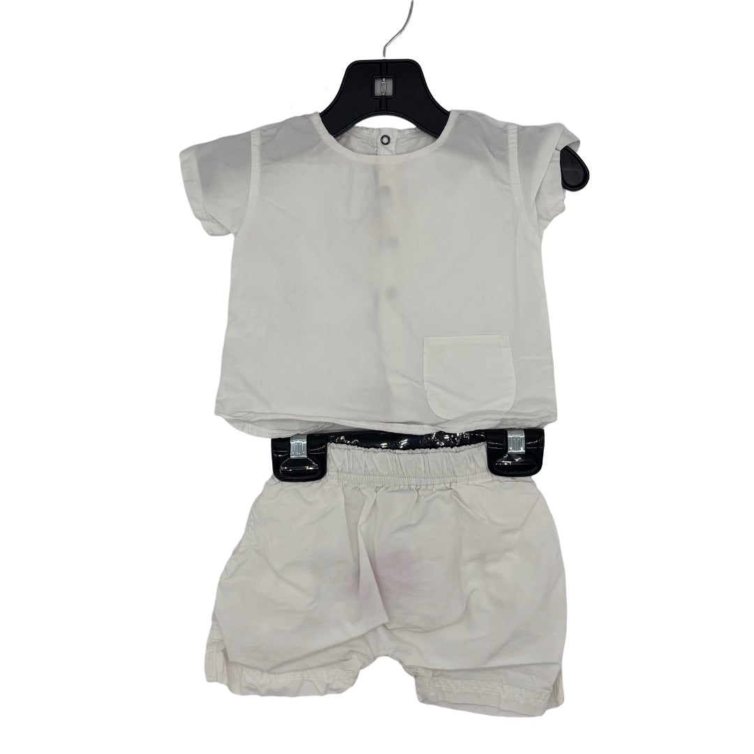 Album di Famiglia White shirt/short set, 3 months