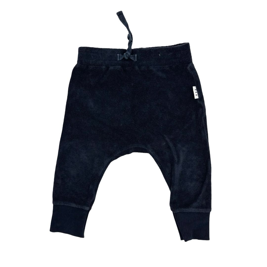 Hux navy terry cloth pants, 2 years