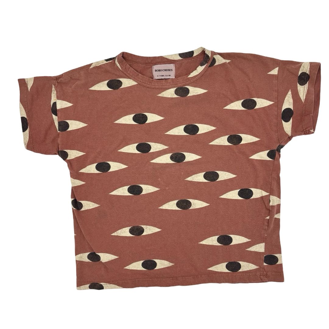 Bobo Choses rust tshirt, 6-7 years