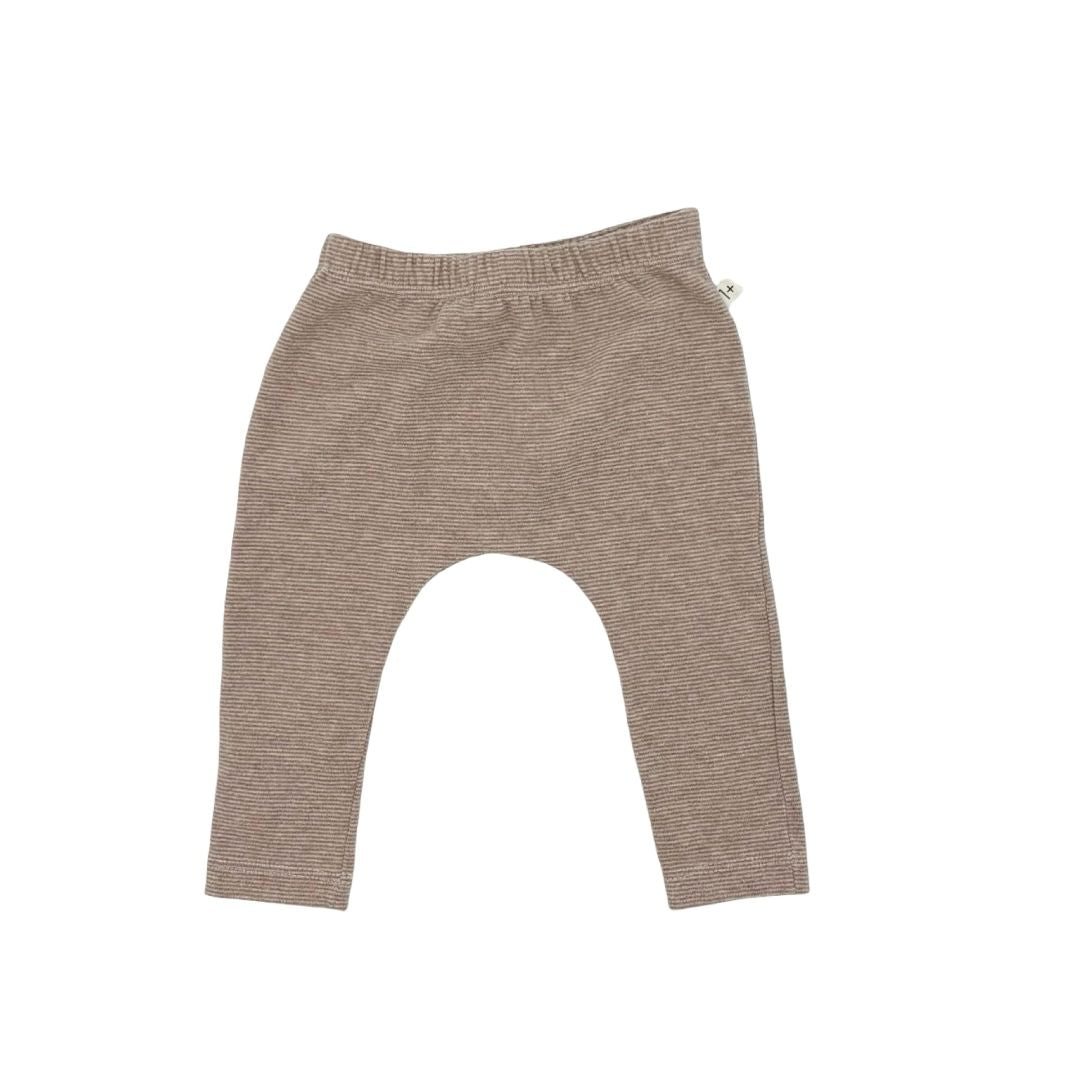 1 + In The Family pink strip cotton leggings, 6 months