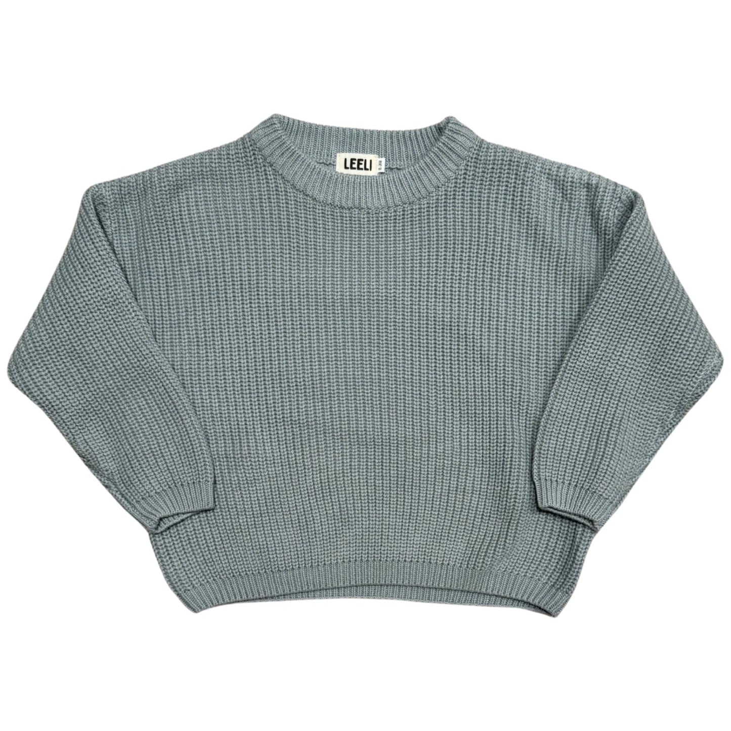 Blue leeli-jade-sweater, 5 - 6 years