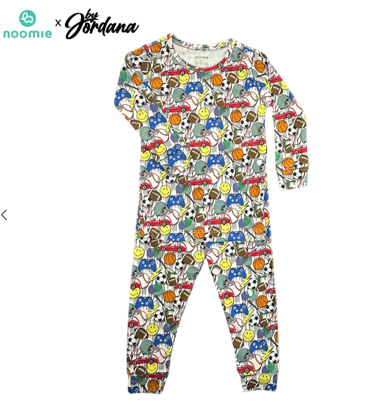 Noomie x byjordana Boy Icon Drips Long Sleeve Pajama Set