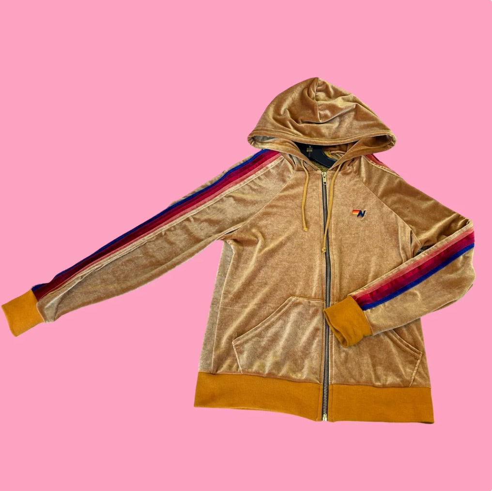 Aviator Nation zip up hoodie, x-small