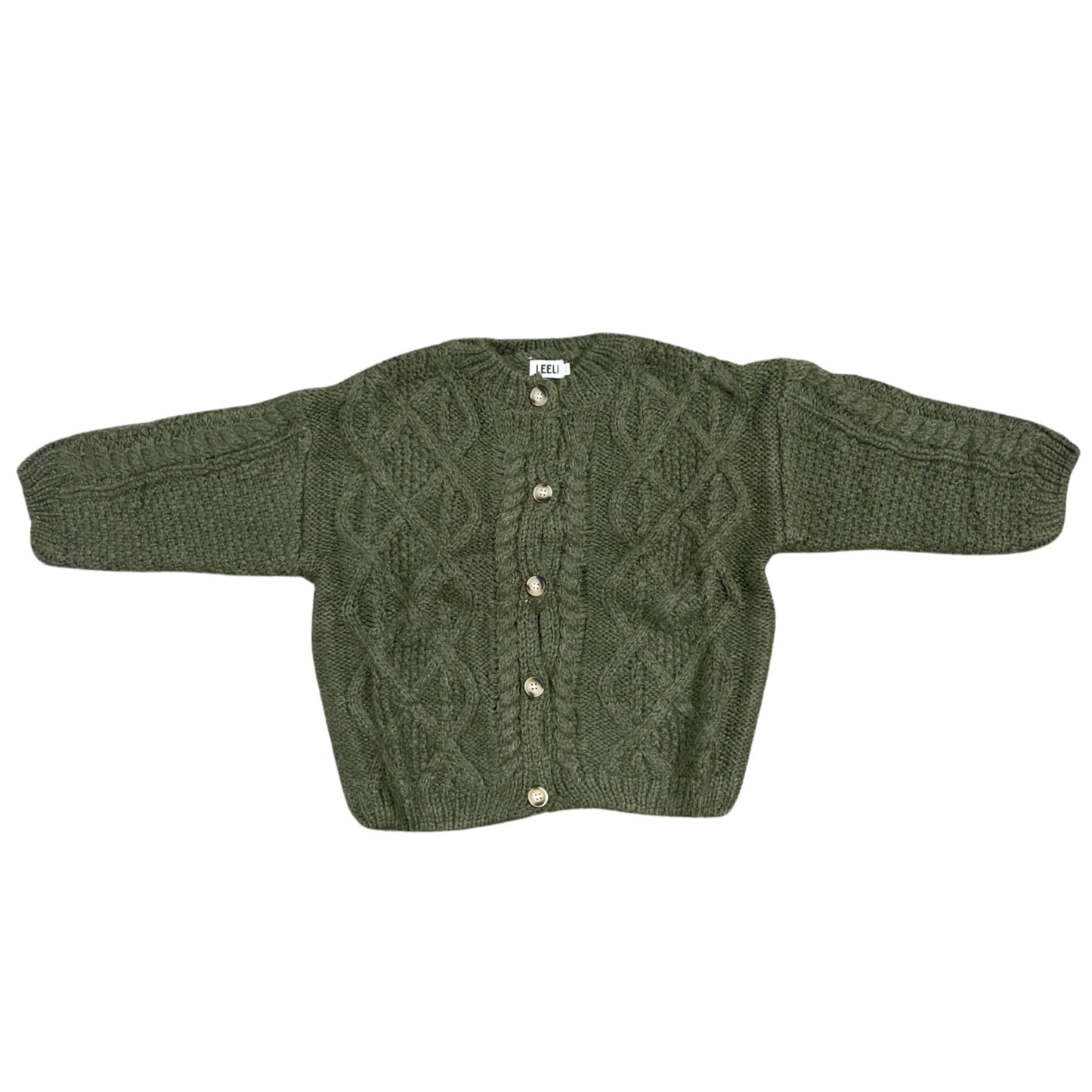 Green leeli-izzy-cardigan, 3 - 4 years