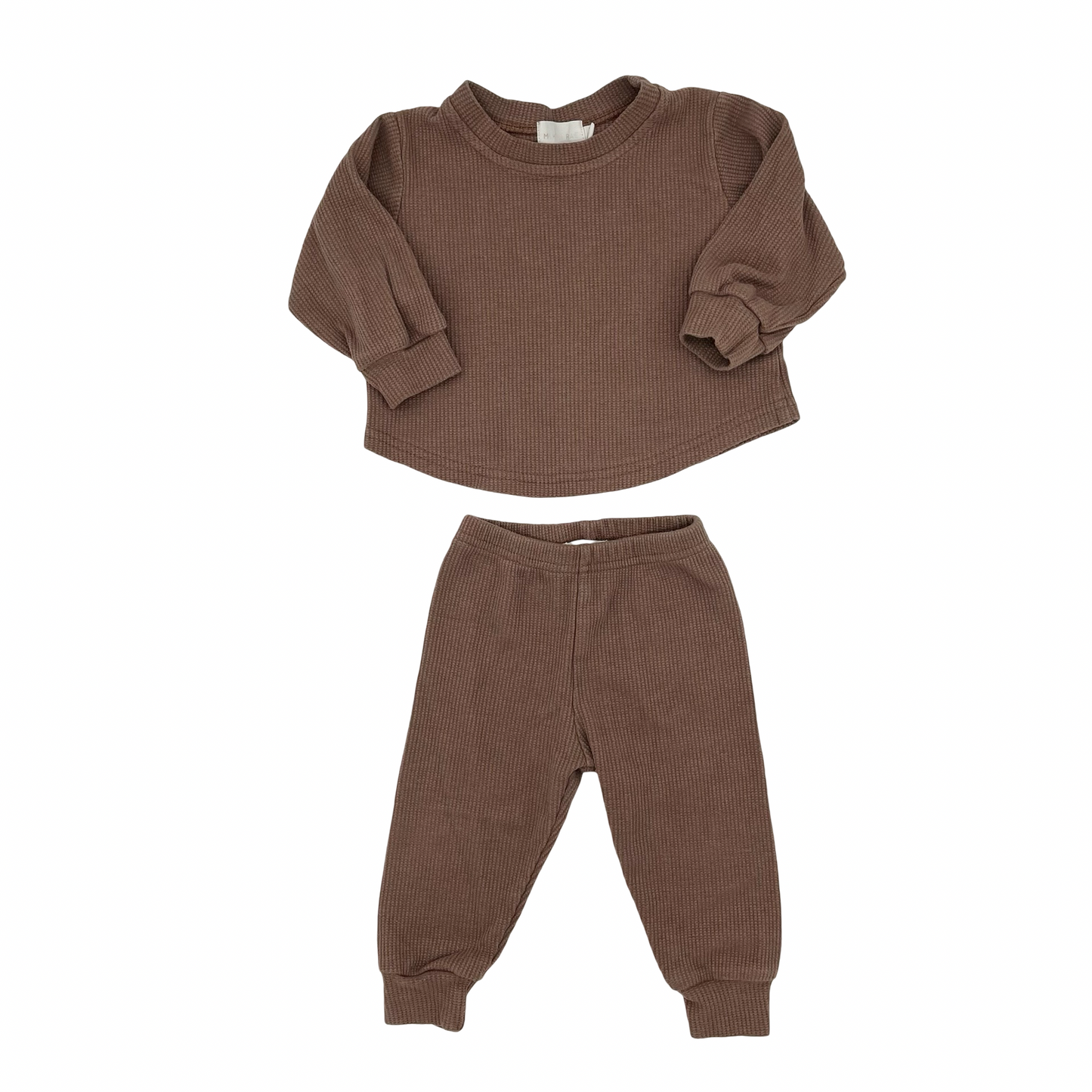 Mikki Rae Little Ones waffle set, 3-6 months