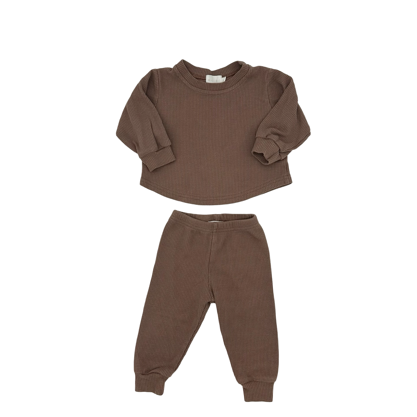 Mikki Rae Little Ones waffle set, 3-6 months