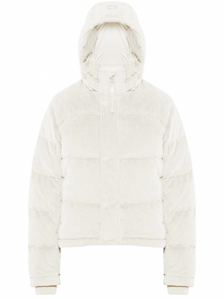 Aritzia SuperPuff Corduroy Jacket in Cream, Small