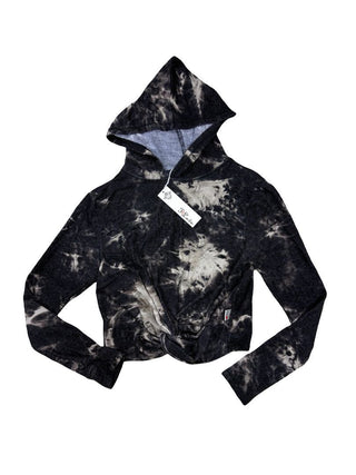 T2 Love Tie Dye Hoodie Longsleeve with Knot-Front Detail, 8 years