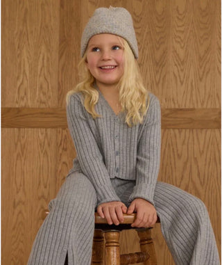 Rylee + cru Grey cardigan and sweat set, 2-3 years