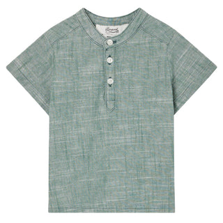 Bonpoint eucalyptus green shirt, 2 years