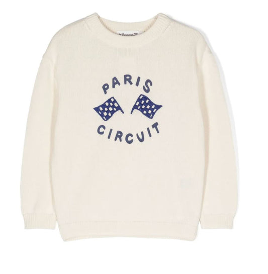 Bonpoint Fabion intarsia-knit jumper brand new, 10 years