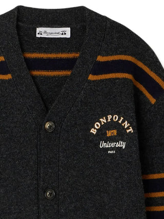 Bonpoint striped detail wool cardigan brand new, 12 years