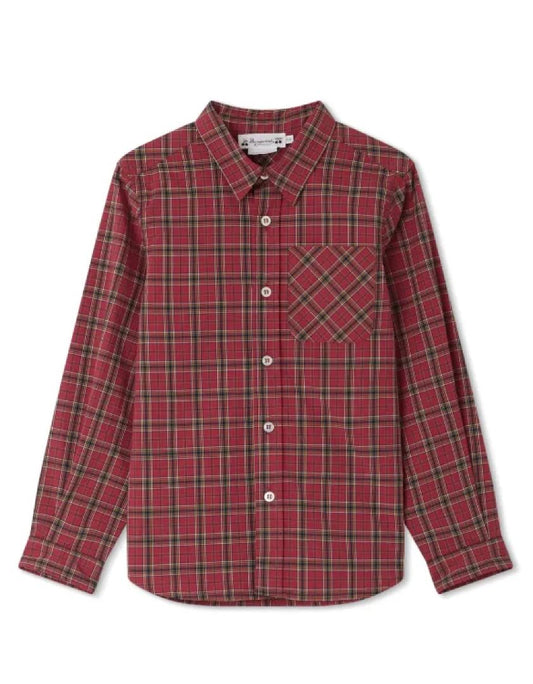 Bonpoint Tango checked cotton shirt brand new, 10 years