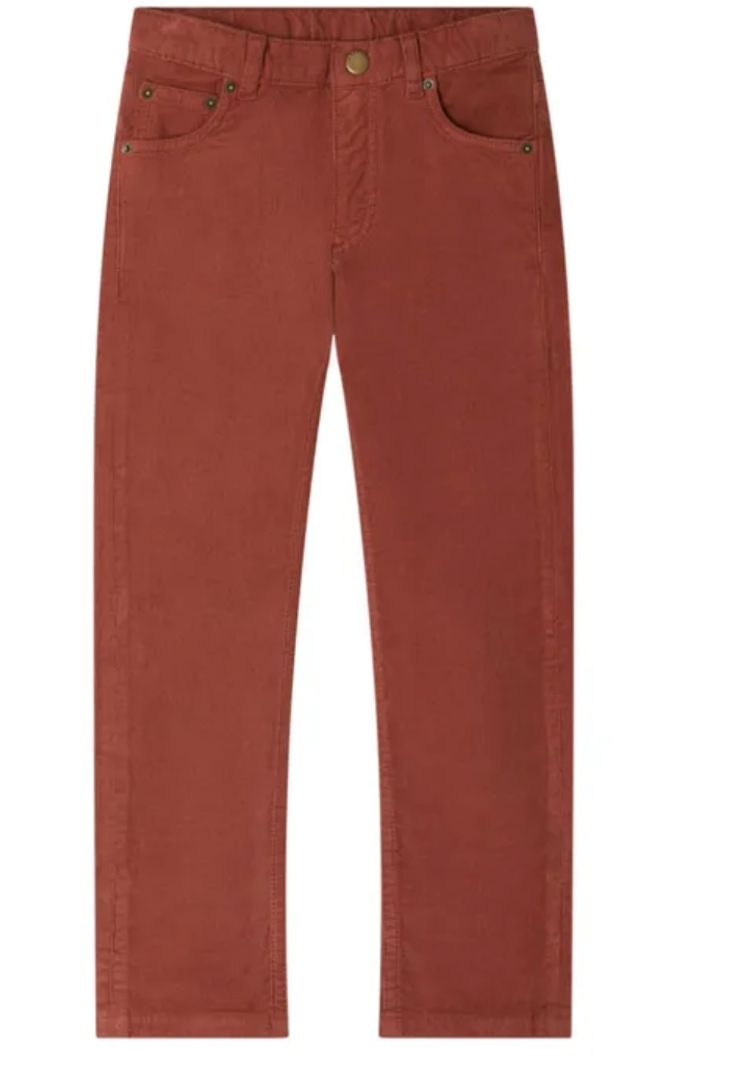 Bonpoint Dewey dark brown corduroy pants | Caramel brand new, 8 years