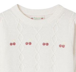 bonpoint Alphonza Cherry Embroidered Jumper brand new, 6 years