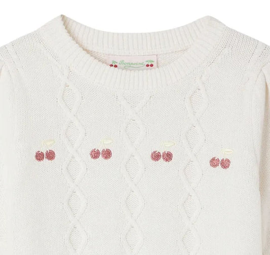 bonpoint Alphonza Cherry Embroidered Jumper brand new, 6 years