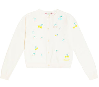 bonpoint Toesie embroidered cotton cardigan brand new, 6 years