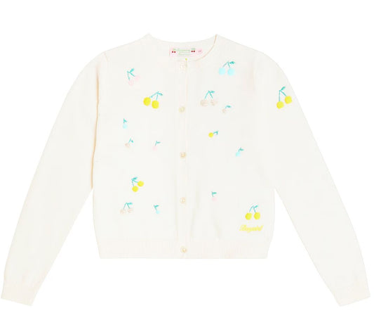 bonpoint Toesie embroidered cotton cardigan brand new, 6 years